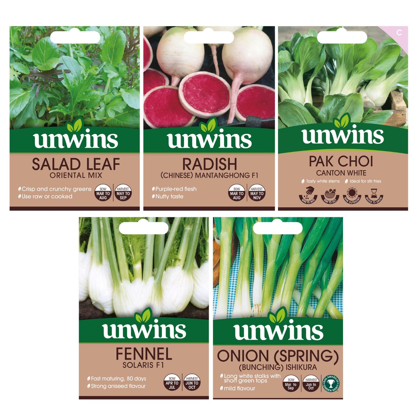 Unwins Asian Stair Fry Seed Bundle