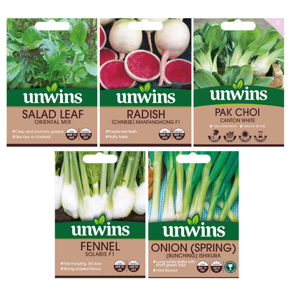 Unwins Asian Stair Fry Seed Bundle