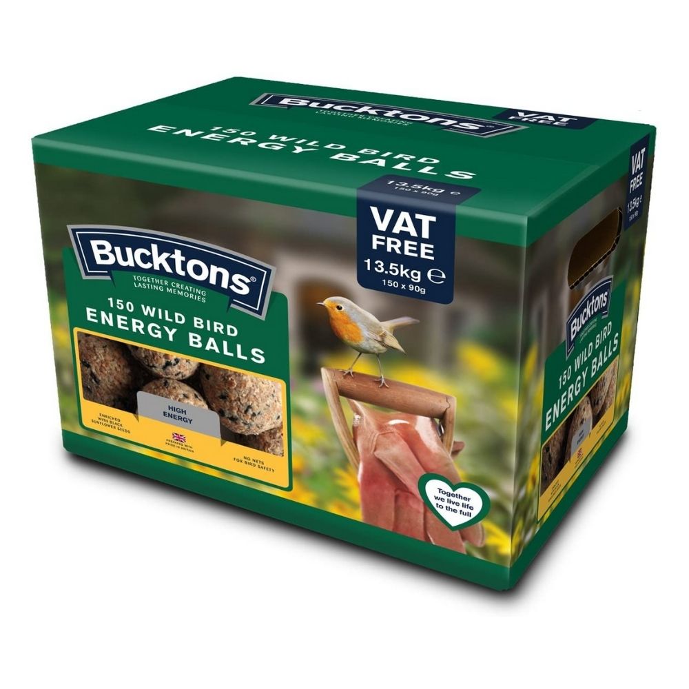 Bucktons Bird Seed/Food Suet & Energy Cakes & Balls - All Variations