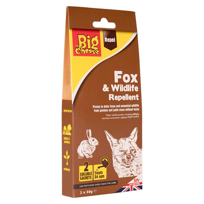 The Big Cheese Fox & Wildlife Repellent Sachet 50g x 2