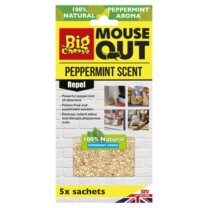 The Big Cheese Peppermint Scent Sachet 5 Pack