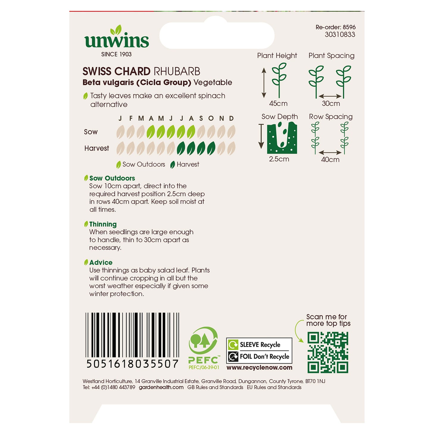 Unwins Cut-and-Come-Again Veg Seed Bundle