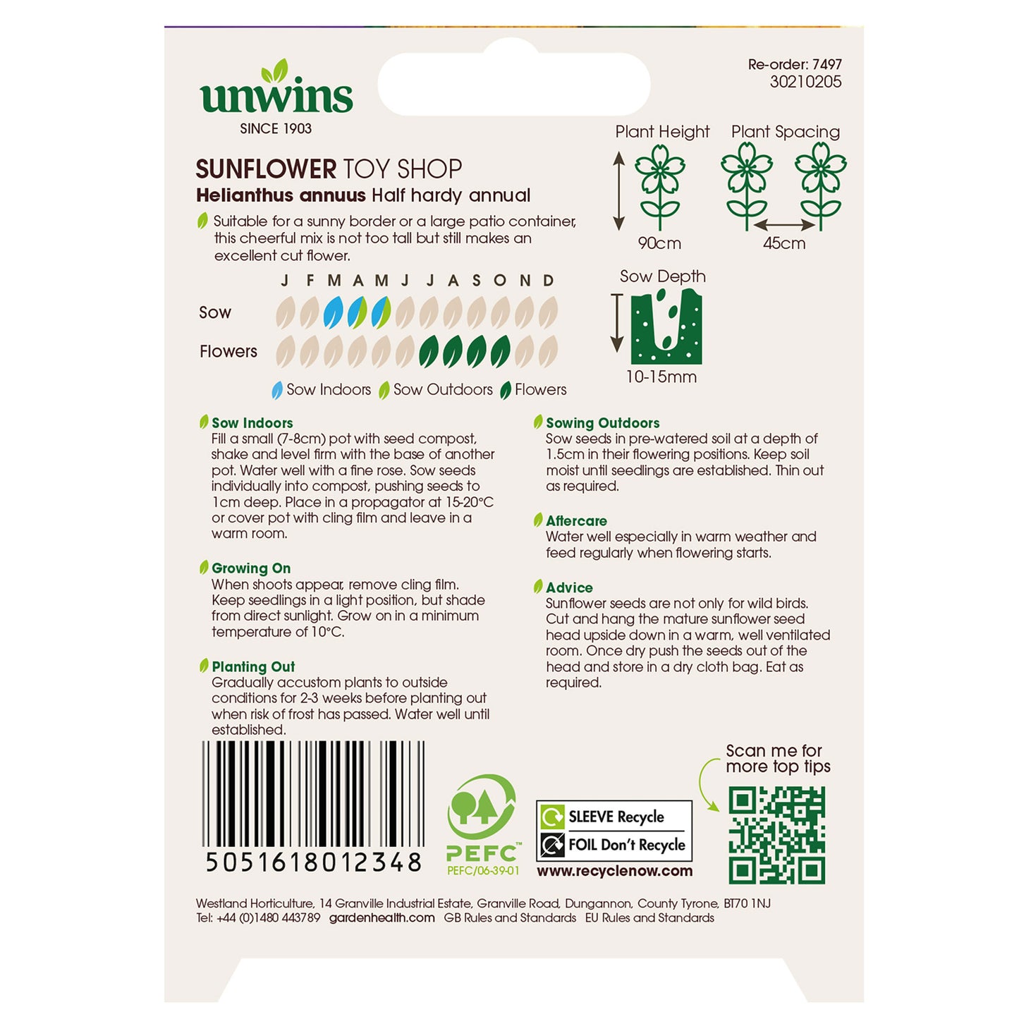 Unwins Sunflower Seed Bundle