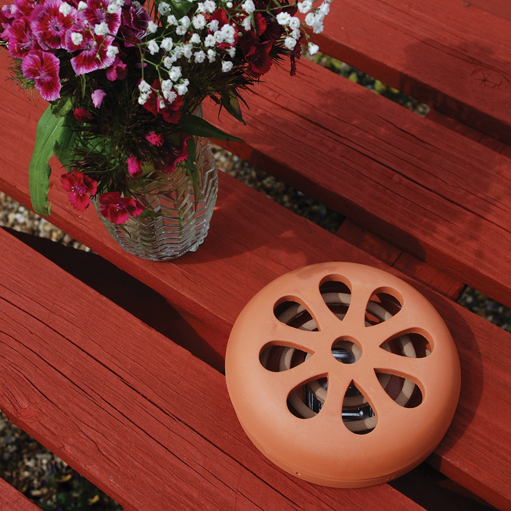 Zero In Citronella Terracotta Burner & Coil 6-Pack
