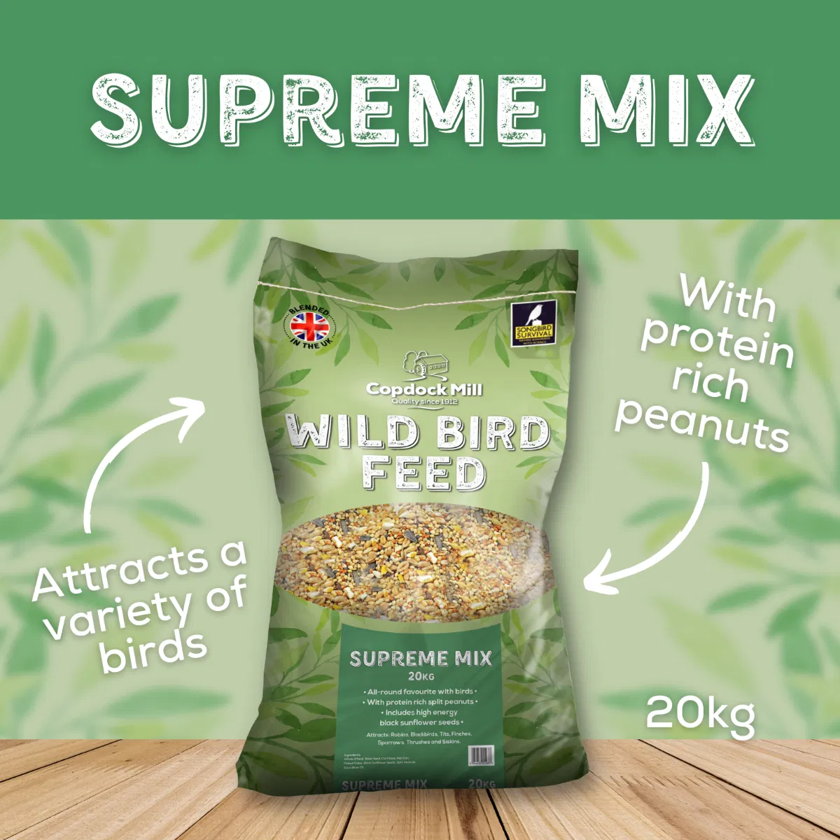Copdock Mill Wild Bird Mix Supreme 20kg