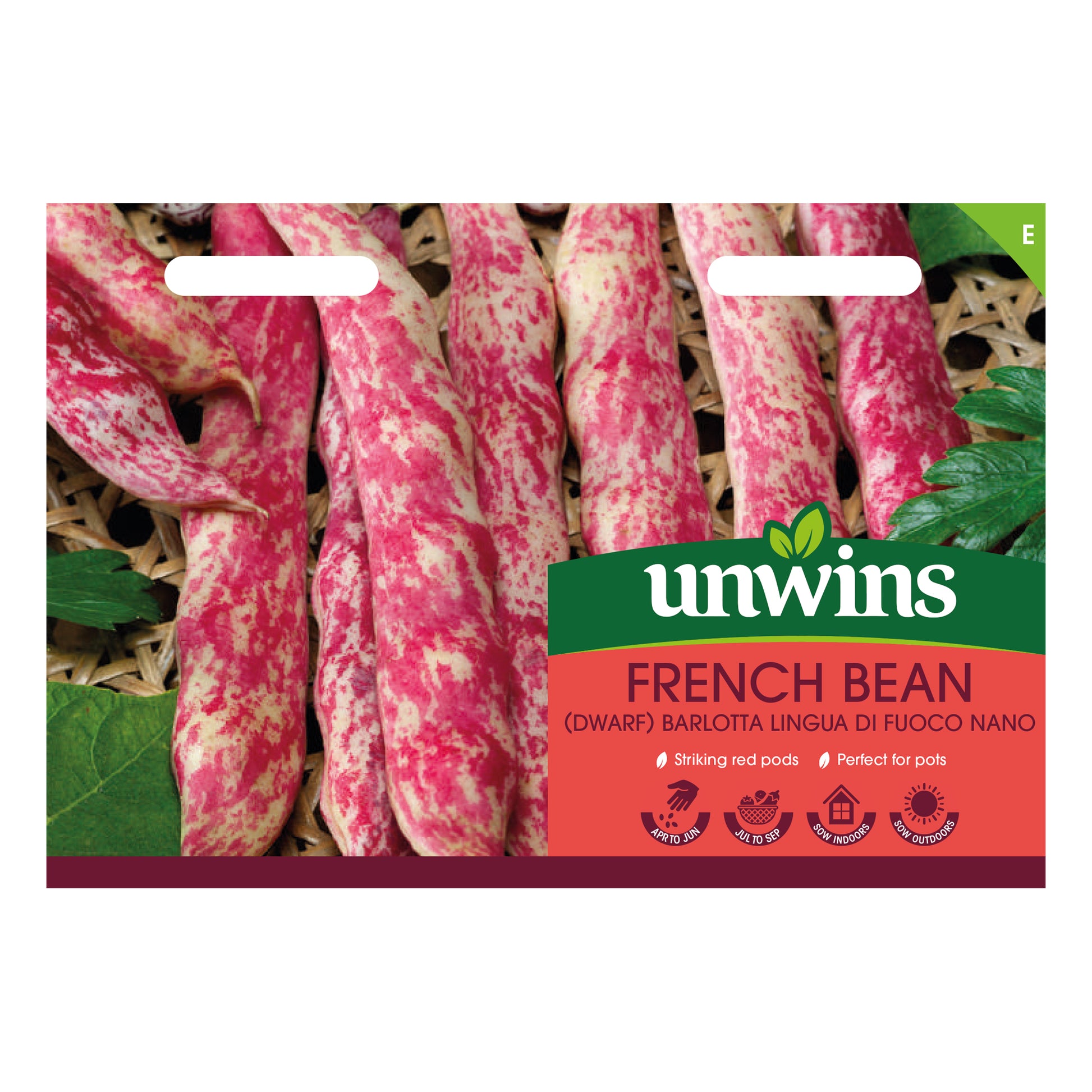French Bean (Climbing) Barlotta Lingua di Fuoco Nano