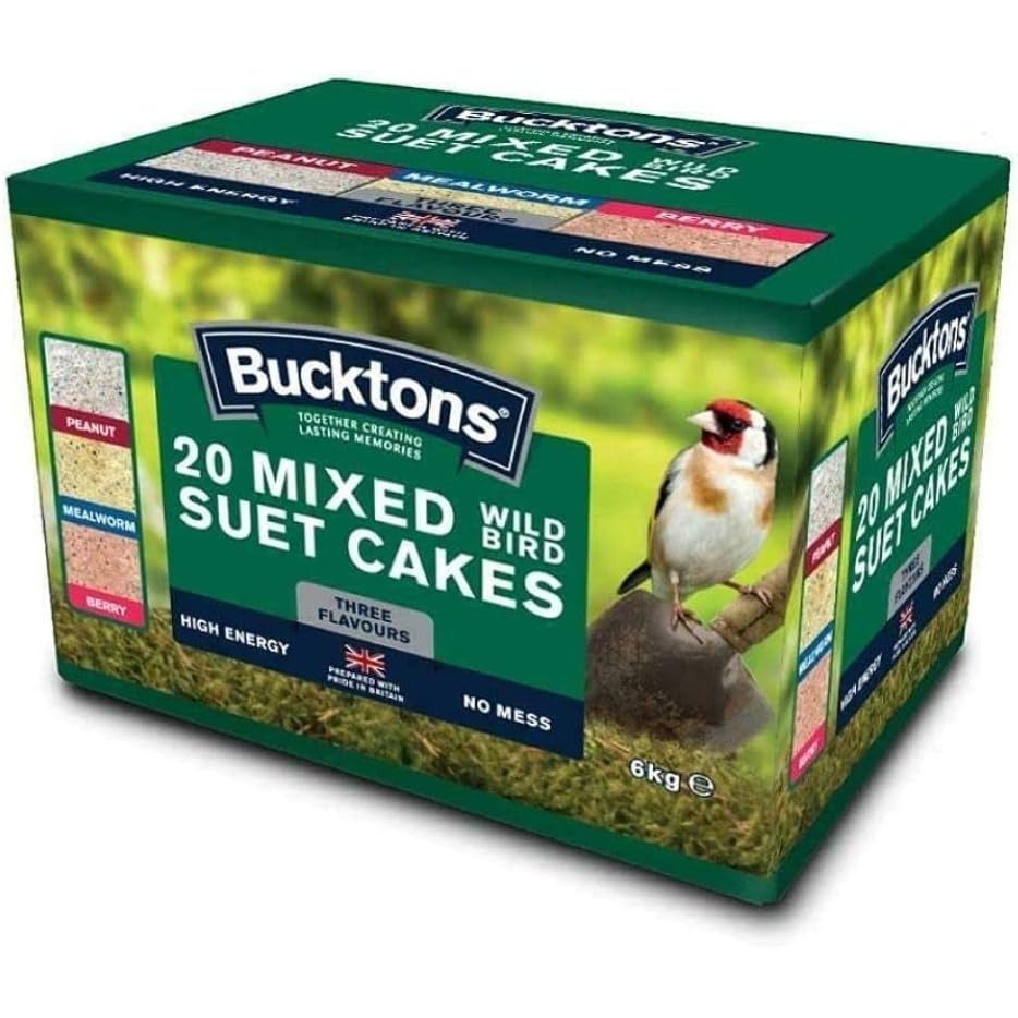Bucktons Bird Seed/Food Suet & Energy Cakes & Balls - All Variations