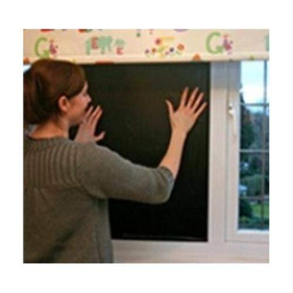 Magic Blackout Blind - Temporary Blinds for Windows - Static Black Out Blinds for Bedroom, Travels, Office, & Nursery Room - 8 Metres Blackout Blind by Magic Whiteboard