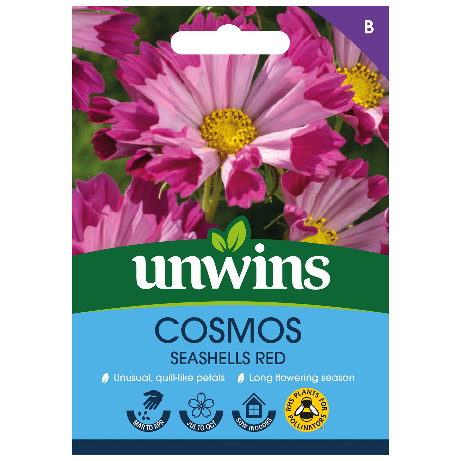 Unwins Cosmos Pink Seed Bundle