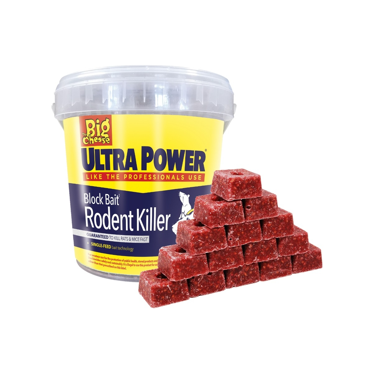 The Big Cheese Block Bait Rodent Killer 20g x 15