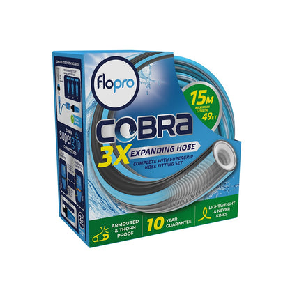 Flopro Cobra Expanding Hose 15m