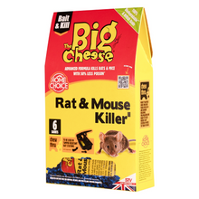The Big Cheese Rat & Mouse Killer Grain Bait Sachet 25g x 6