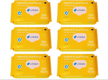 Uniwipe Hand & Surface - 6 Packs of 100