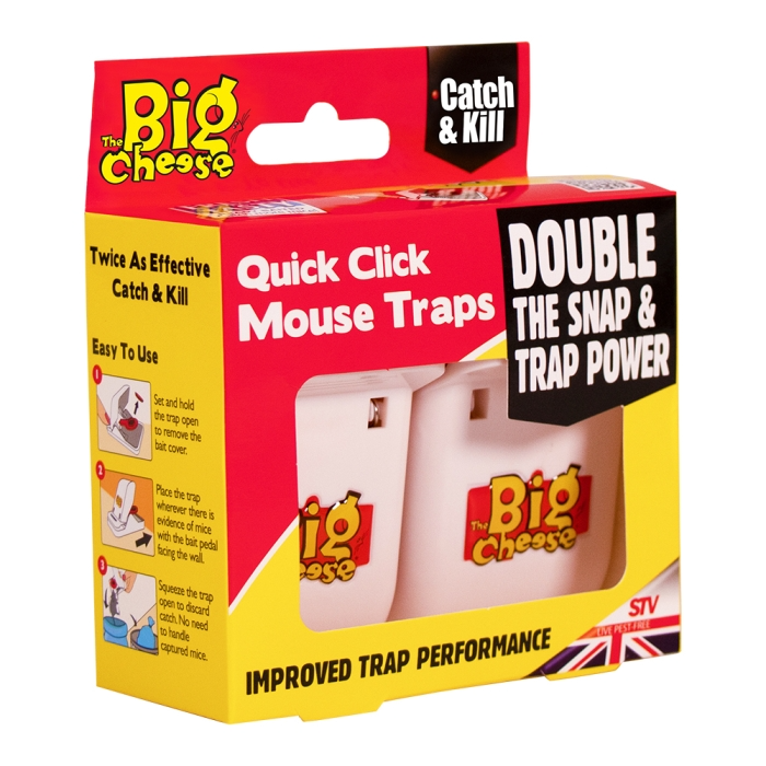The Big Cheese Quick Click Mouse Trap Twinpack