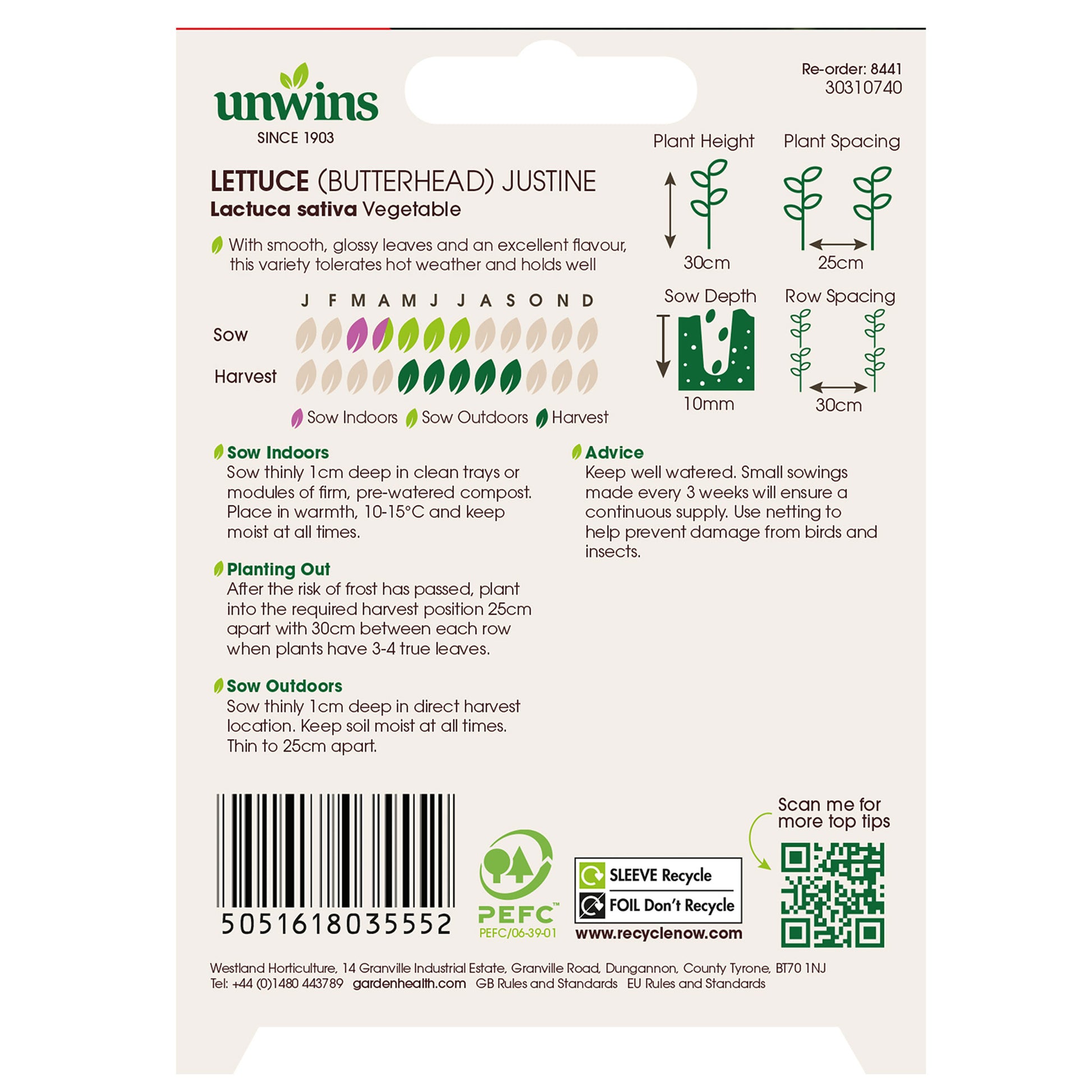 Lettuce (Butterhead) Justine