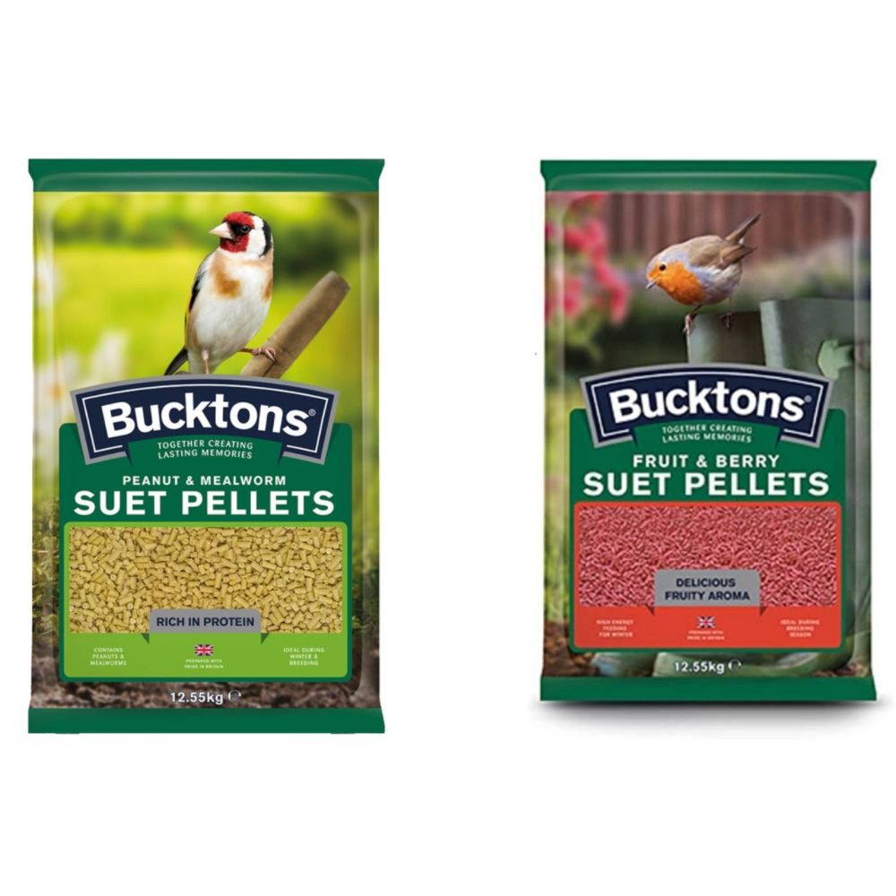 Bucktons Suet Pellets 12.55kg - All Flavours Available
