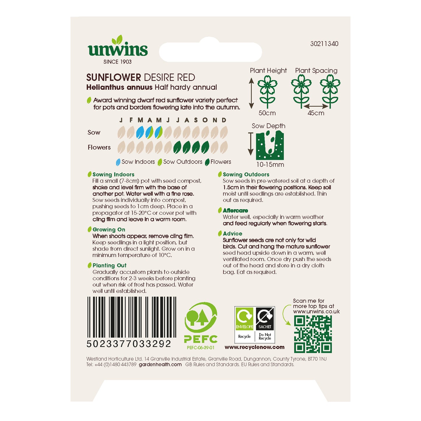 Sunflower Desire Red