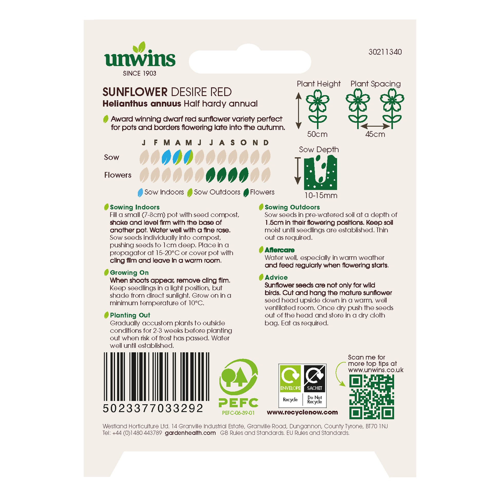 Sunflower Desire Red