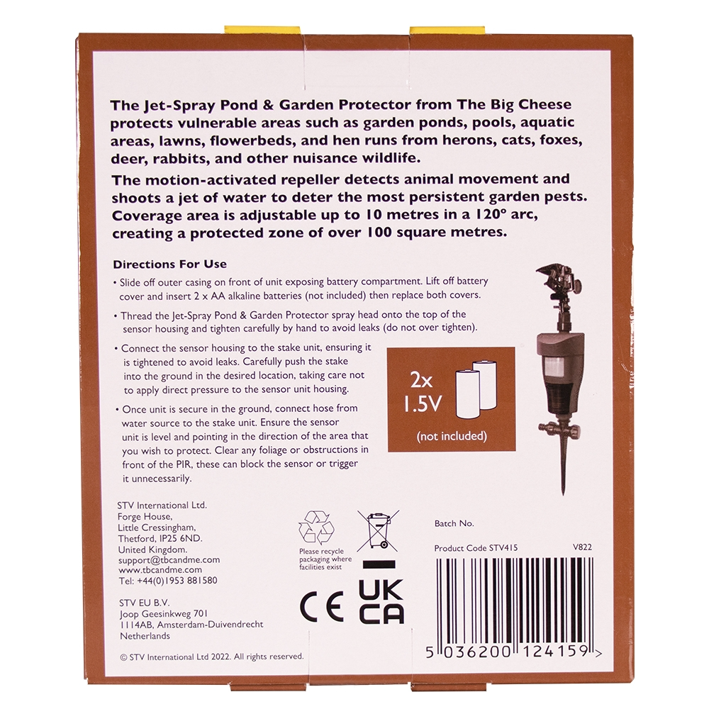The Big Cheese Jet-Spray Pond & Garden Protector