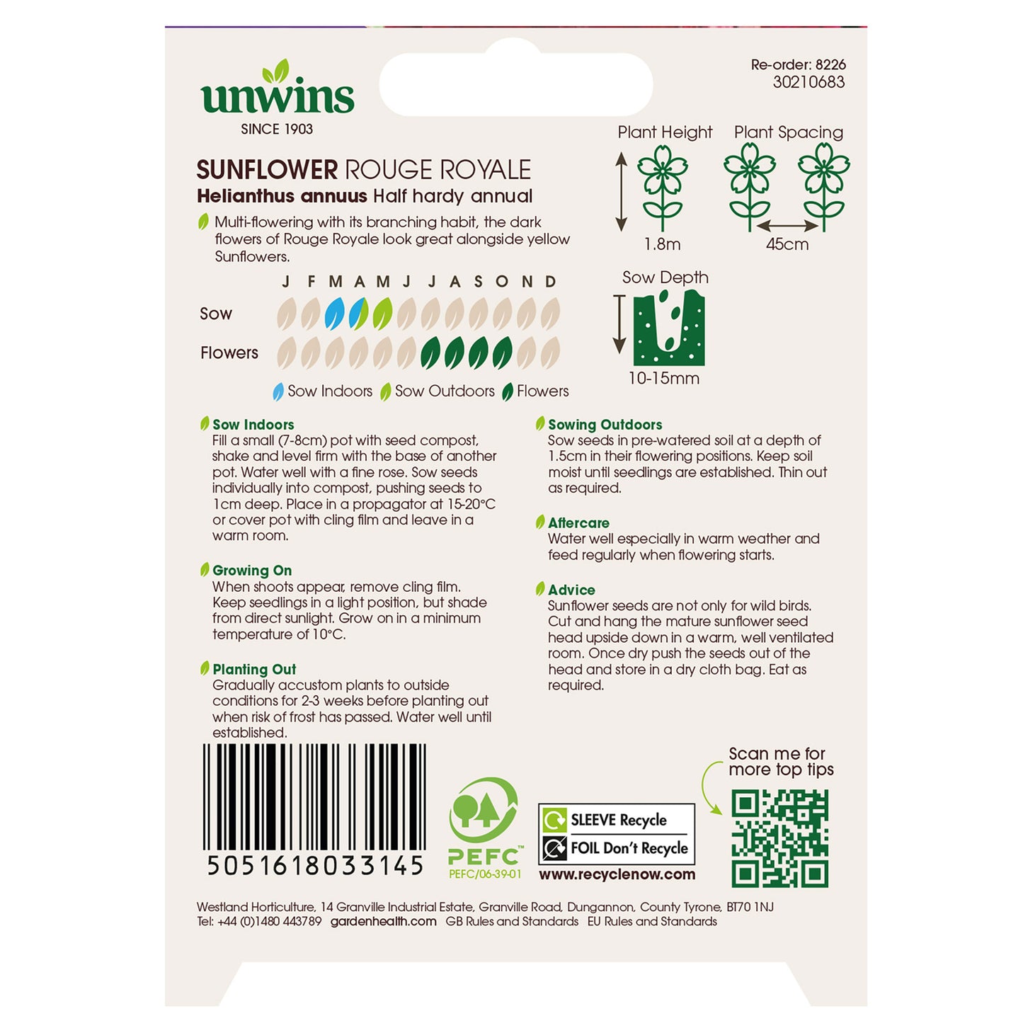 Unwins Sunflower Seed Bundle