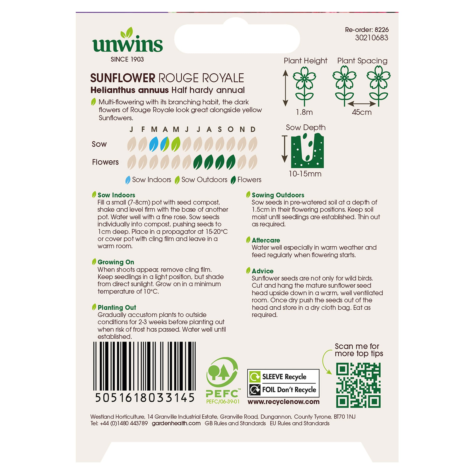 Unwins Sunflower Seed Bundle