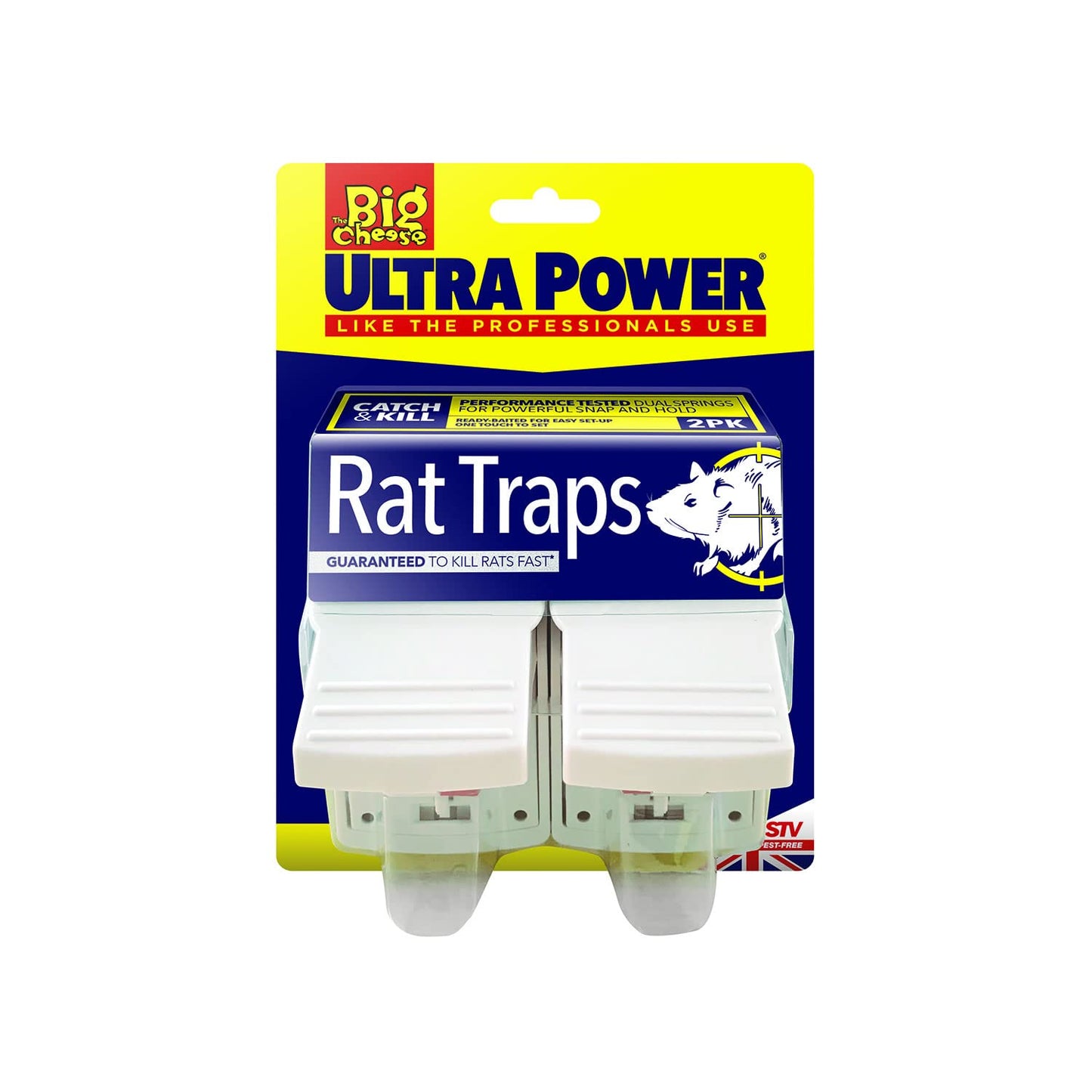 The Big Cheese Ready-Baited Rat Trap Twinpack