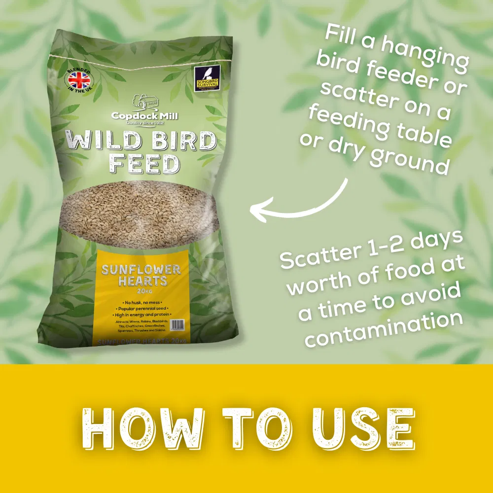Copdock Mill Sunflower Hearts 12.75kg