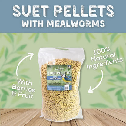 Copdock Mill Suet Pellets Meal Worm Tub 3kg