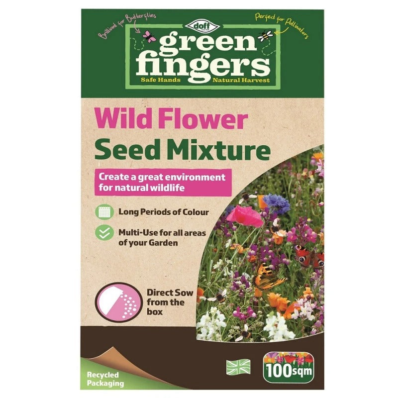 Doff Green Fingers Wildflower Bee & Butterfly Mix - 1kg