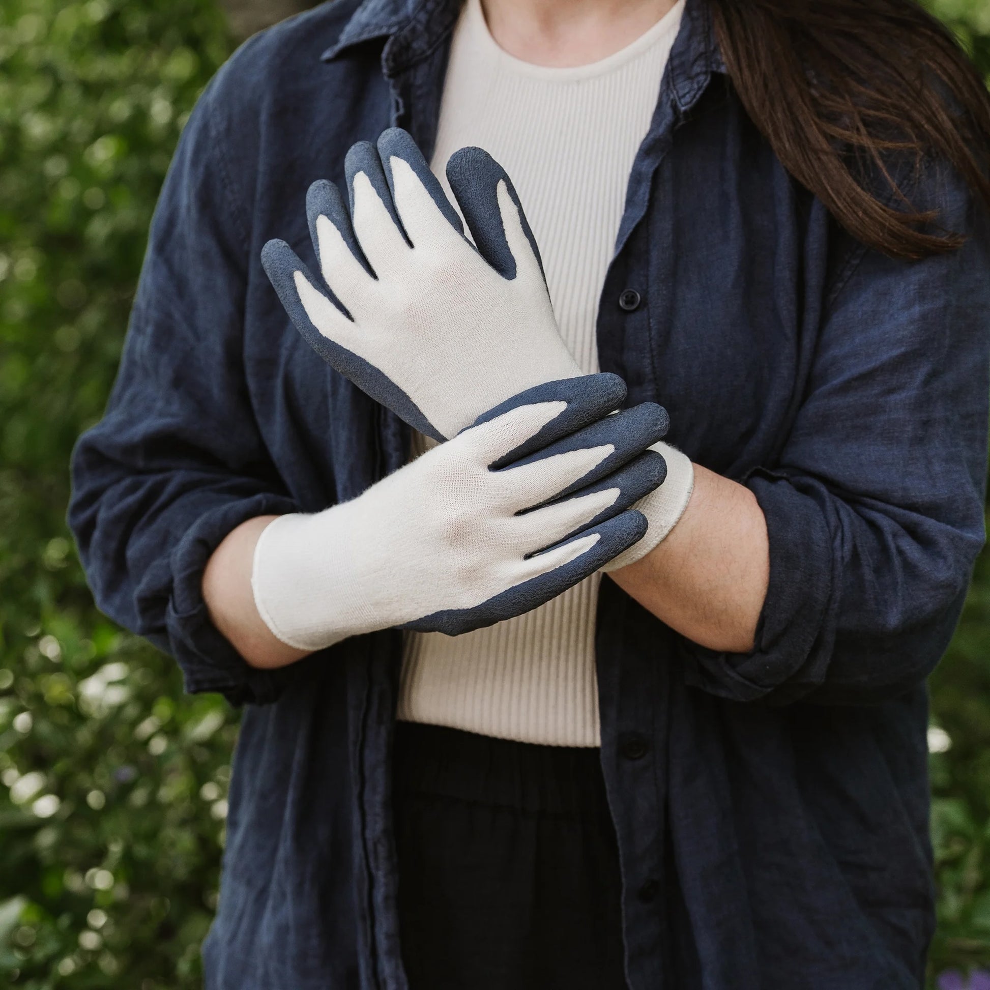 Kent & Stowe Navy Natural Bamboo Gloves - Men's Large