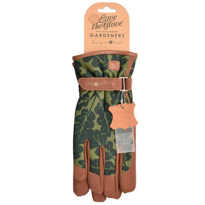 Burgon & Ball Love The Glove Oak Leaf - Moss - S/M