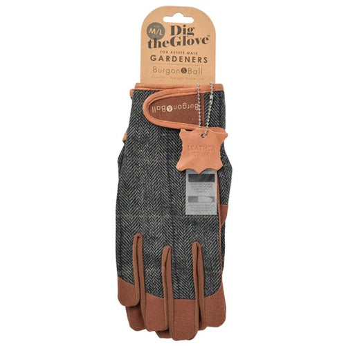Burgon & Ball Dig the Glove-Tweed L/XL
