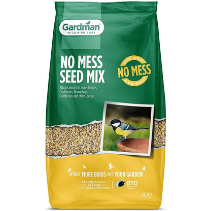 Gardman No Mess High Energy Quality Seed Mix For Birds - All Sizes