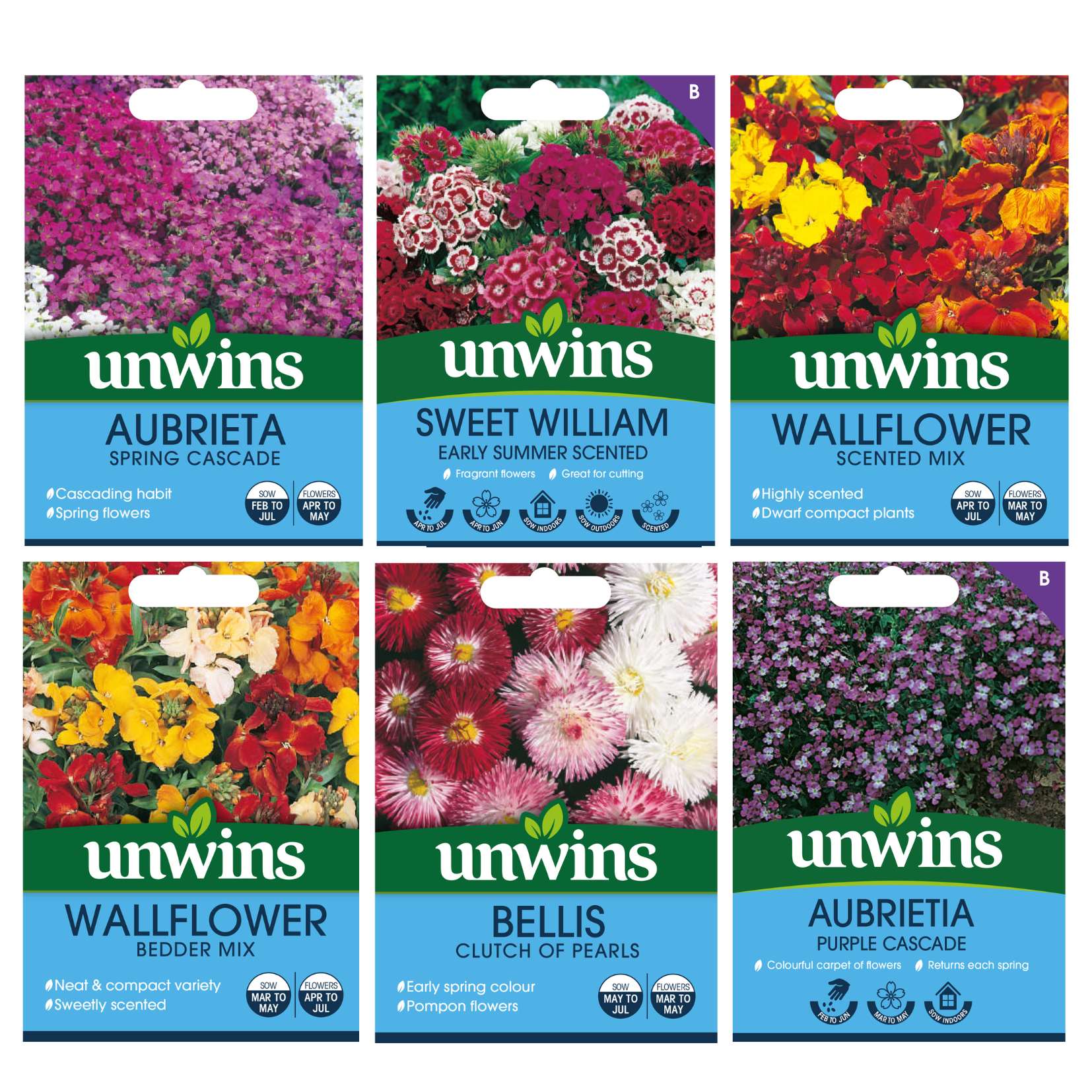 Unwins Spring Flowering Seed Bundle