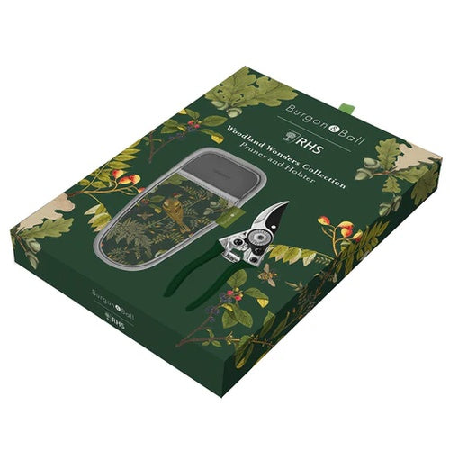 Burgon & Ball RHS Woodland Wonders Pruner and Holster Set ​