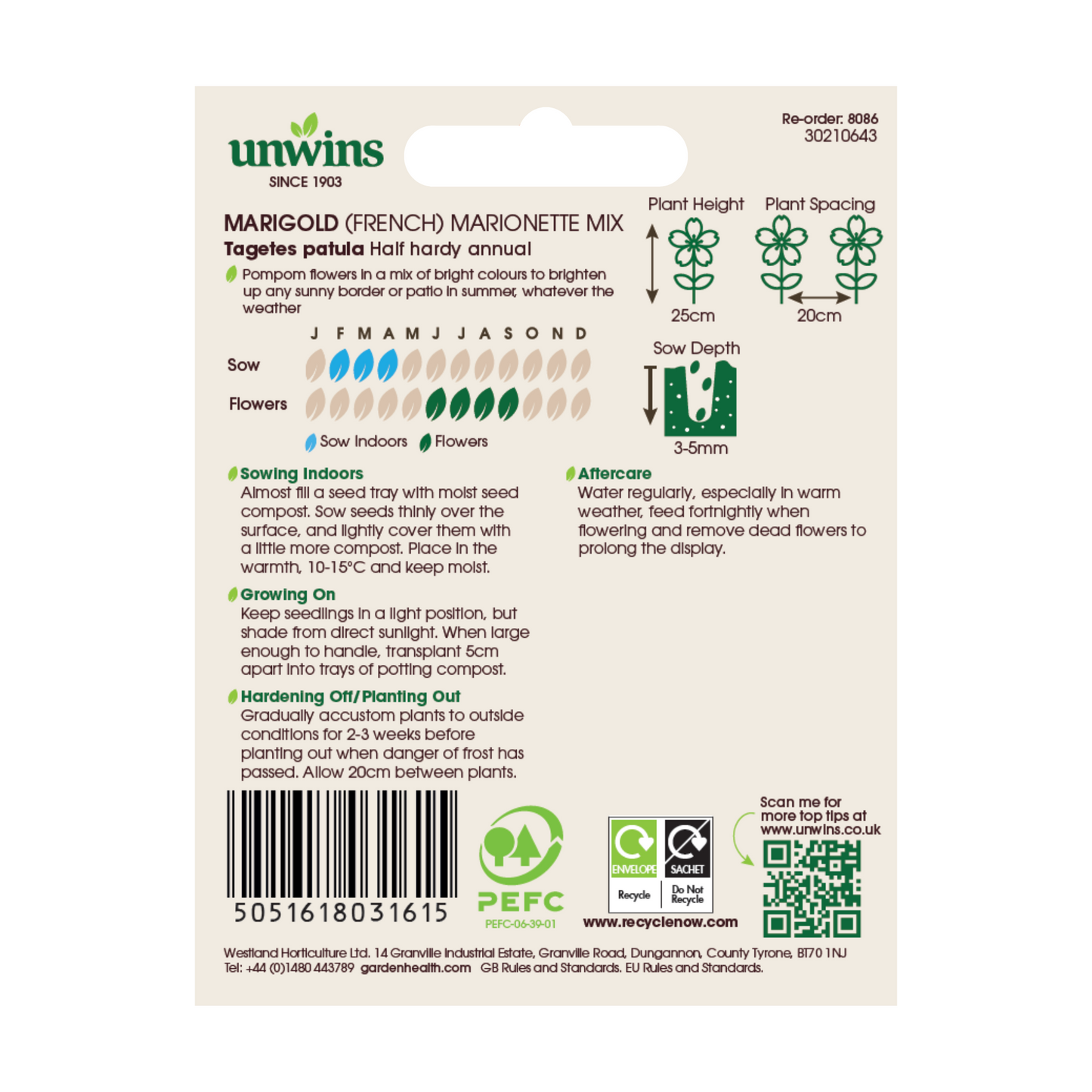 Marigold (French) Marionette Mix