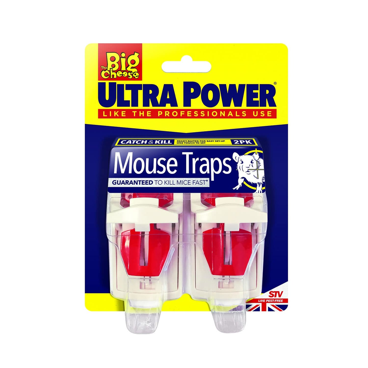 The Big Cheese Ready-Baited Mouse Trap Twinpack