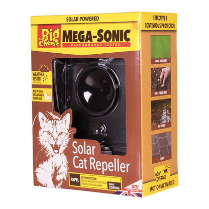 The Big Cheese Mega-Sonic® Solar Cat Repeller