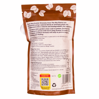 The Big Cheese Cat & Dog Scatter Granules 750g Refill