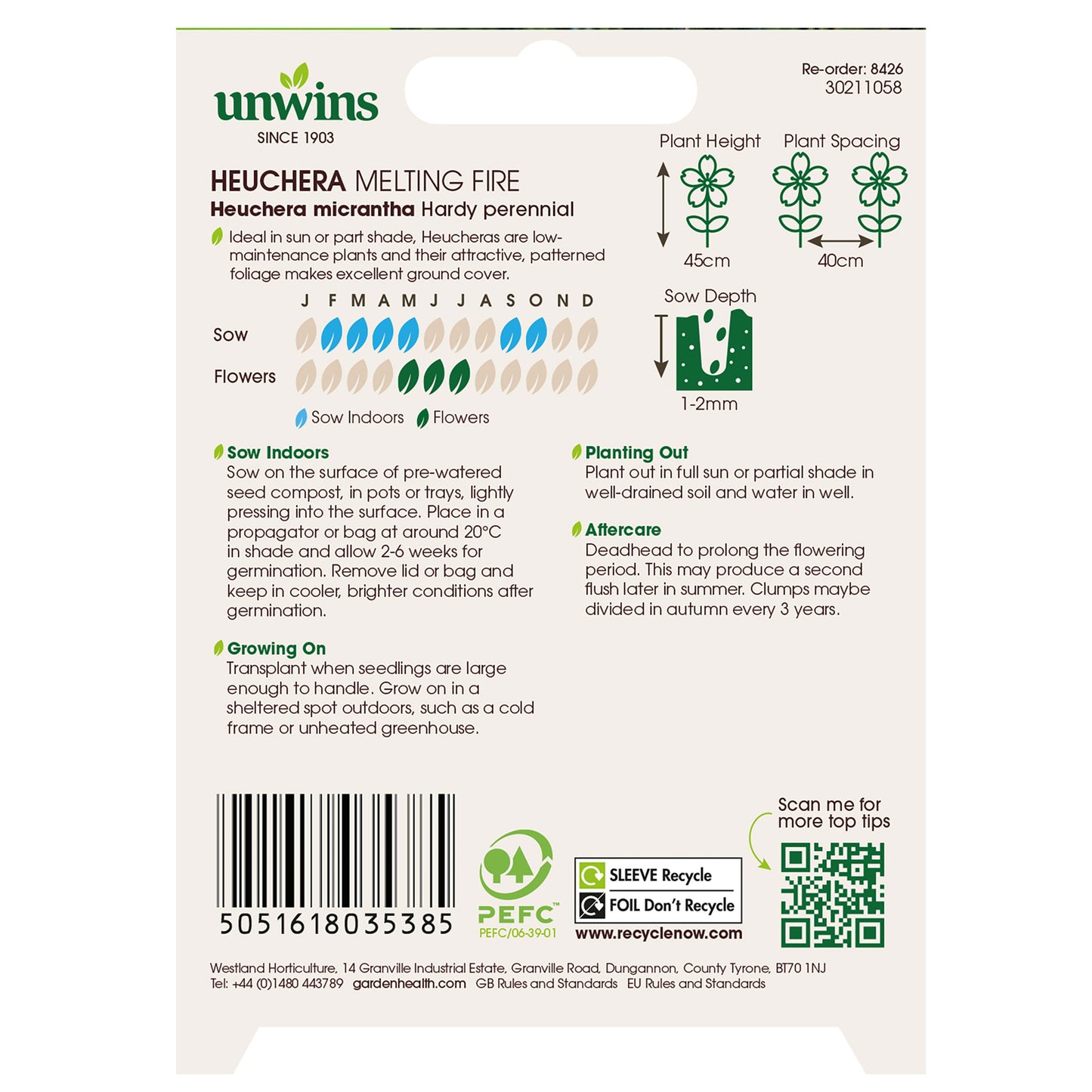 Heuchera Melting Fire