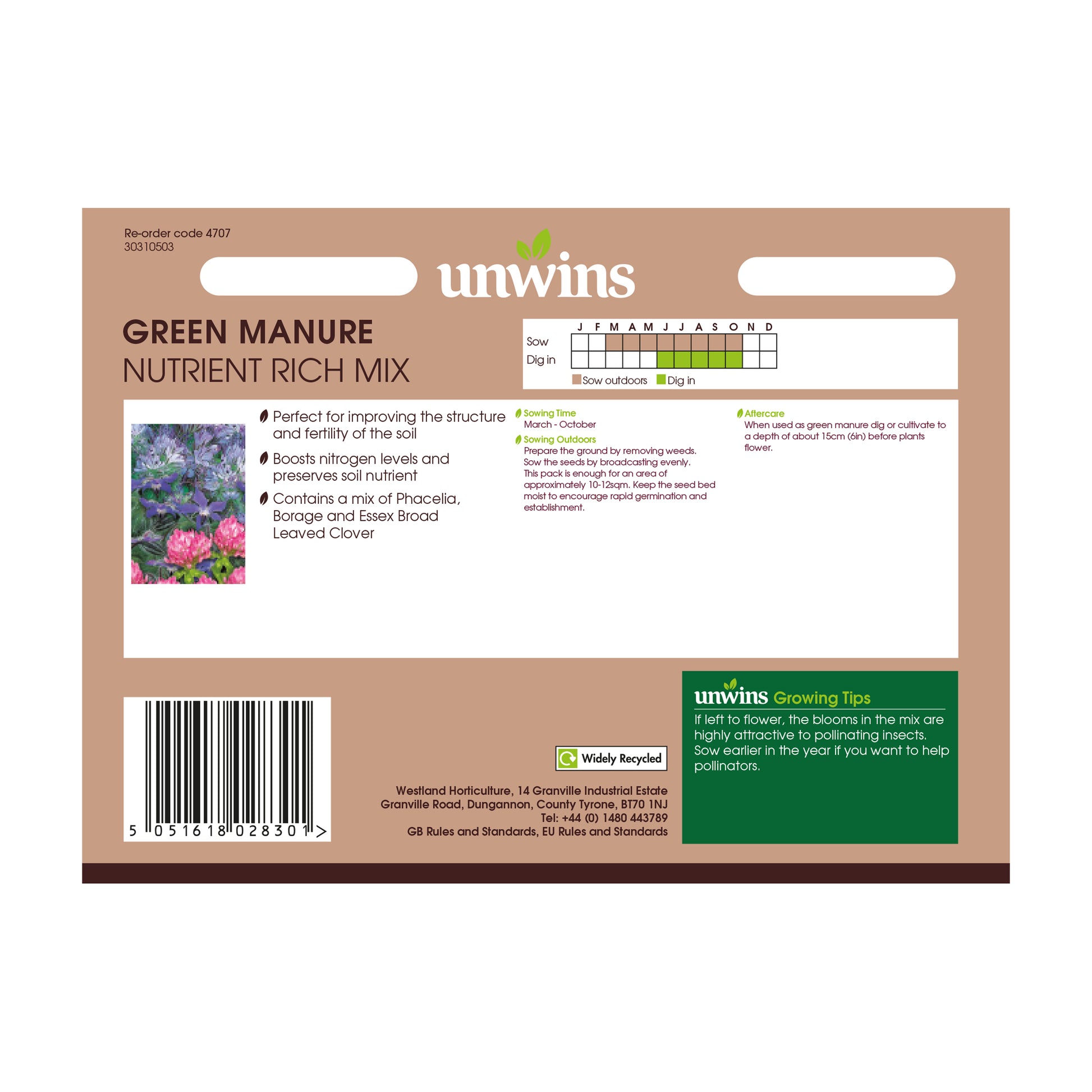 Unwins Green Manure Seeds Range