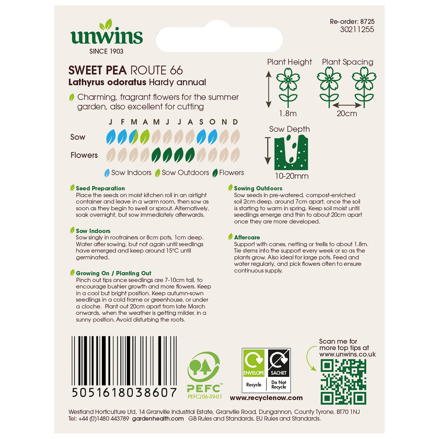 Unwins Sweet Pea Seed Lovers Bundle
