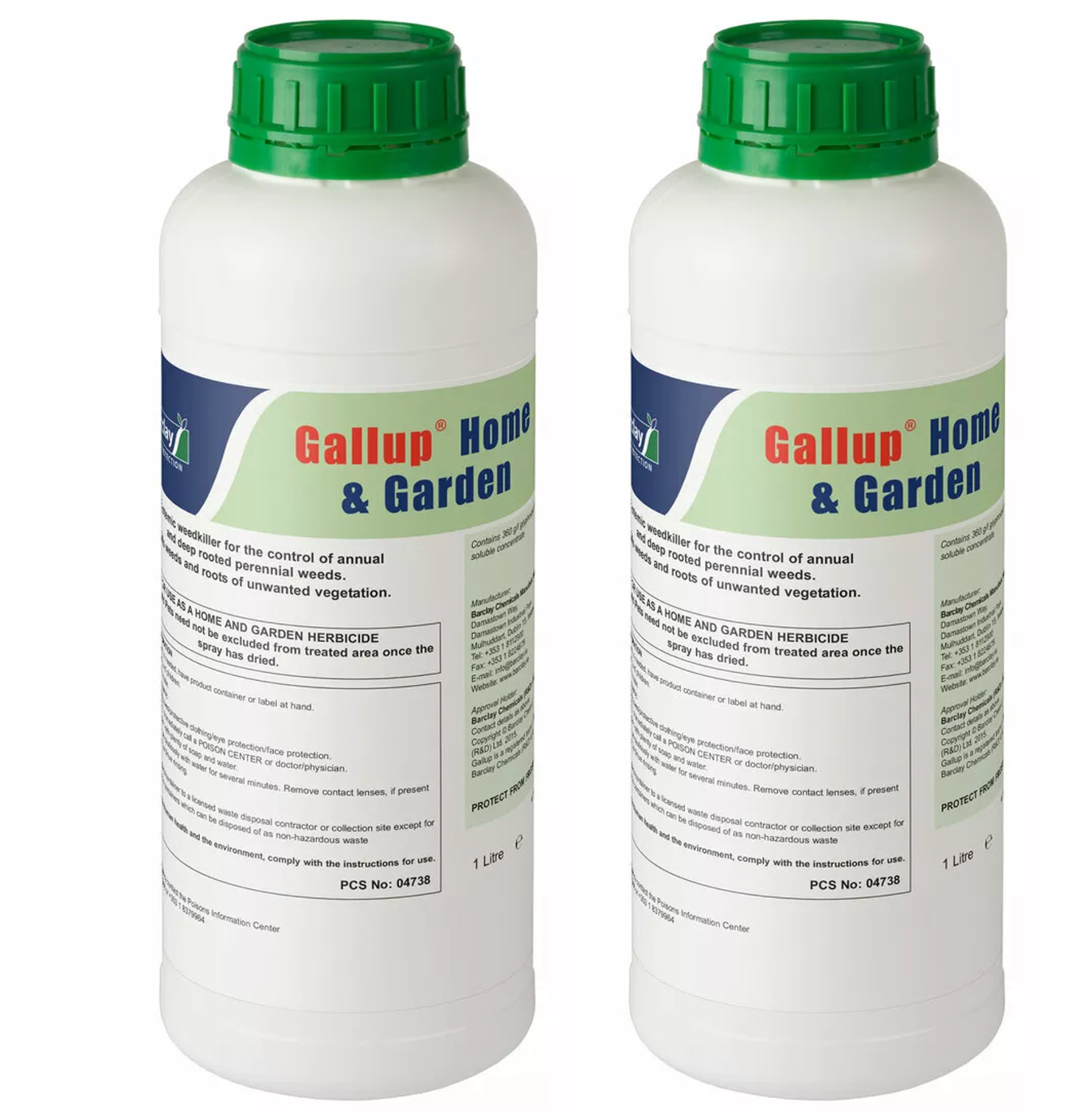Gallup Home & Garden Glyphosate Weed Killer 1L x 2 bottles