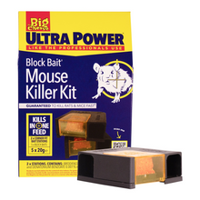The Big Cheese Block Bait Mouse Killer Kit Twinpack