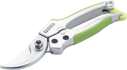 Spear & Jackson Bypass Secateurs + Hand Shears Set in Green