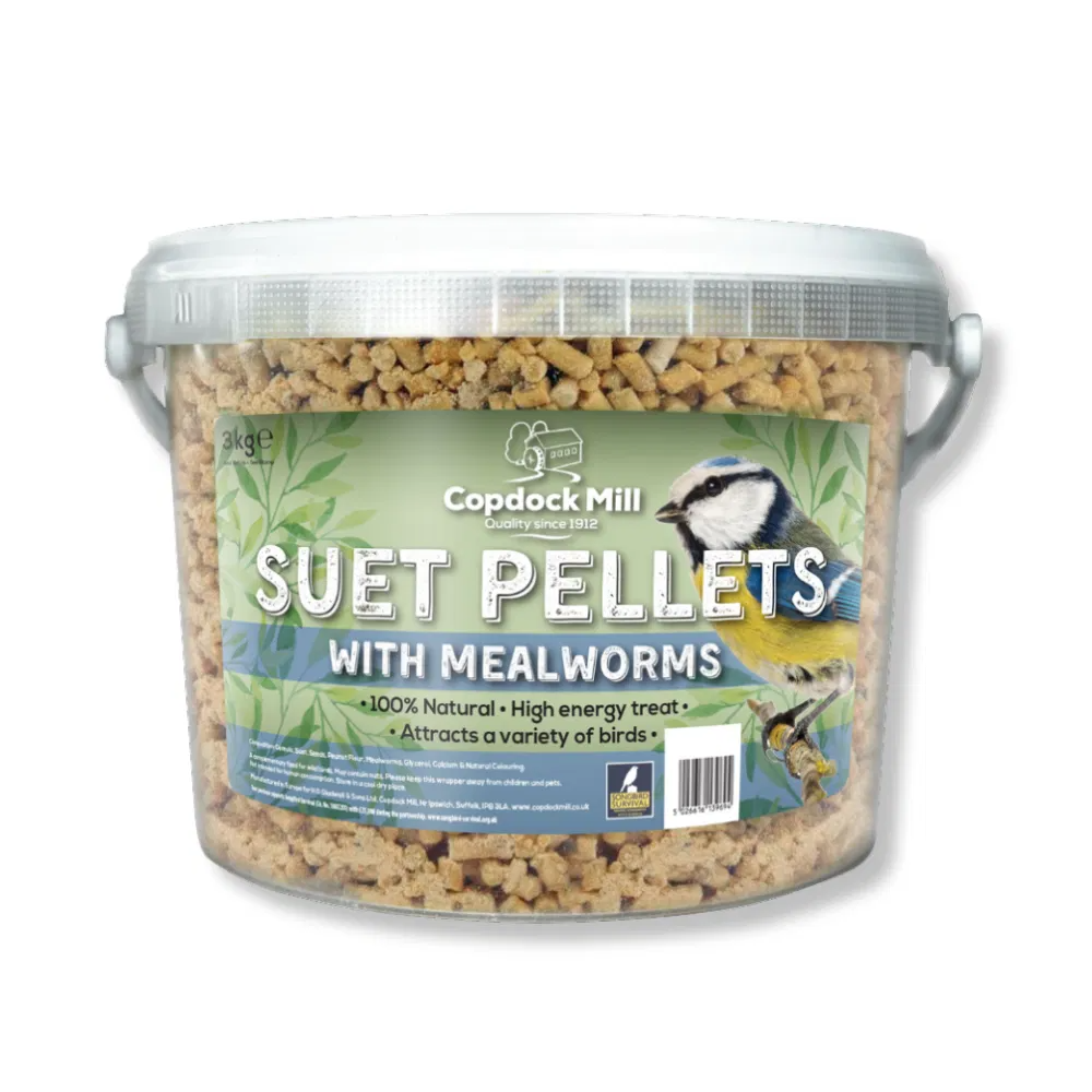 Copdock Mill Suet Pellets Meal Worm Tub 3kg