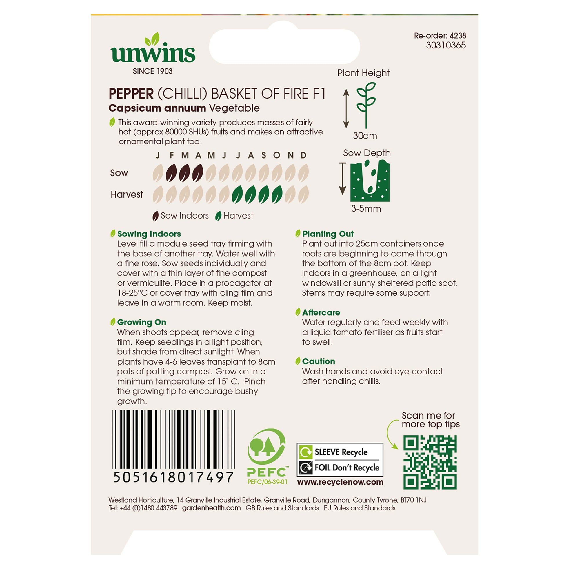 Pepper (Chilli) Basket of Fire F1