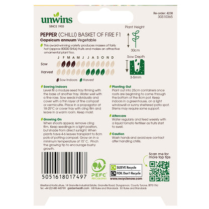 Pepper (Chilli) Basket of Fire F1
