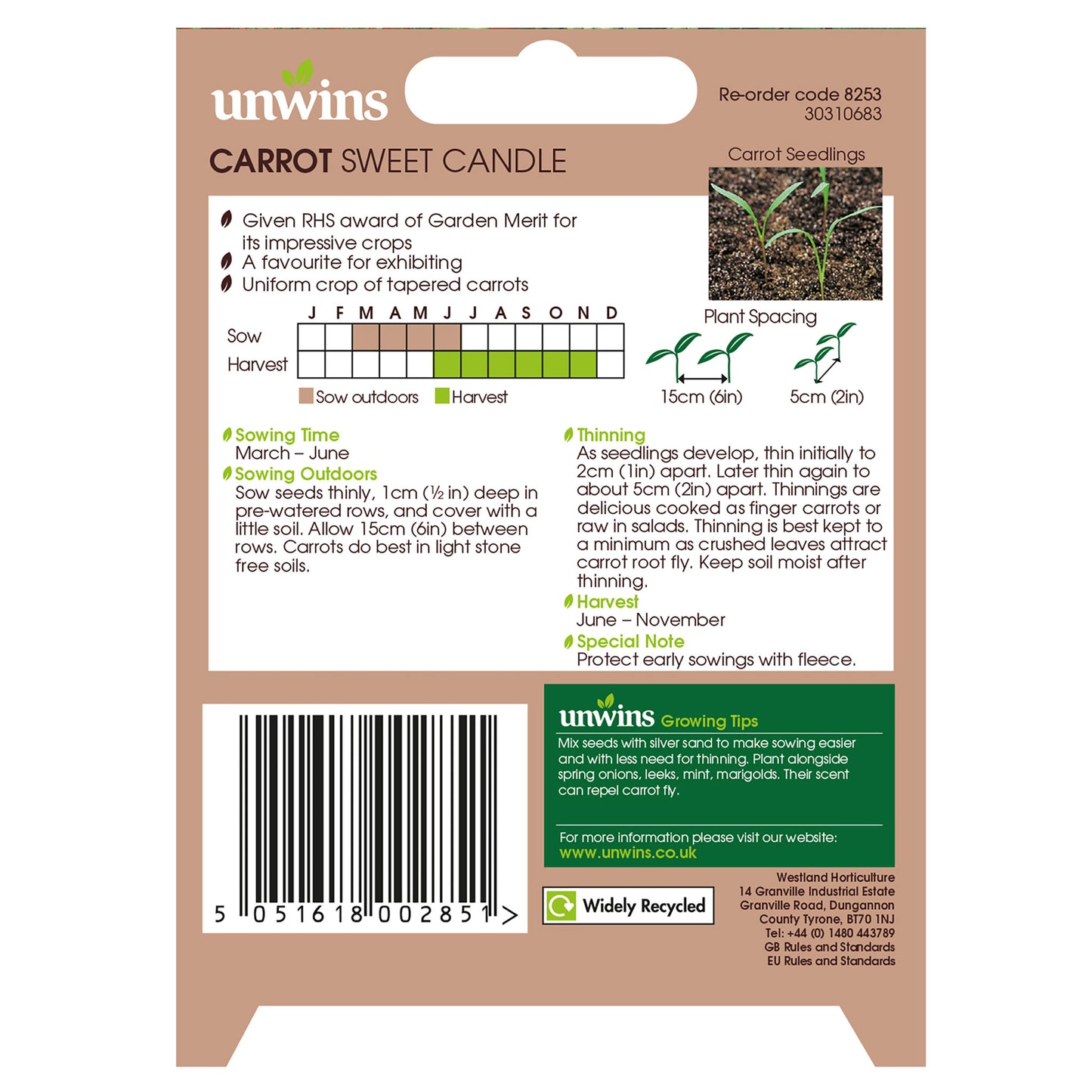 Unwins Sunday Roast Veg Seed Bundle