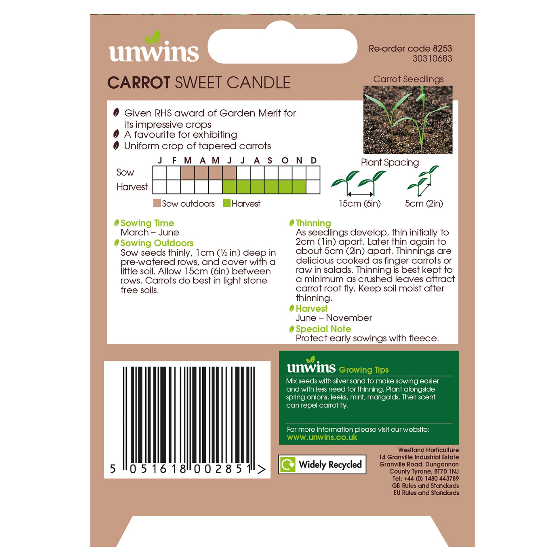 Unwins Sunday Roast Veg Seed Bundle